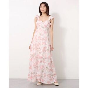 Guess Pink Floral Maxi Dress